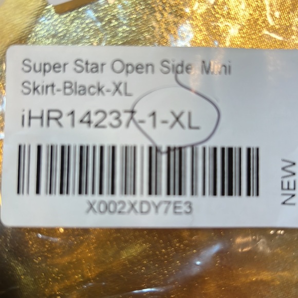 New Black Mesh Star Skirt - Picture 9 of 10